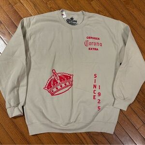 Corona Beige Crewneck Sweatshirt